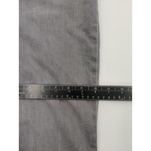 Gloria Vanderbilt Jeans Womens Sz 8 Grey Straight Amanda Bedazzled Pocket Casual - Picture 13 of 15